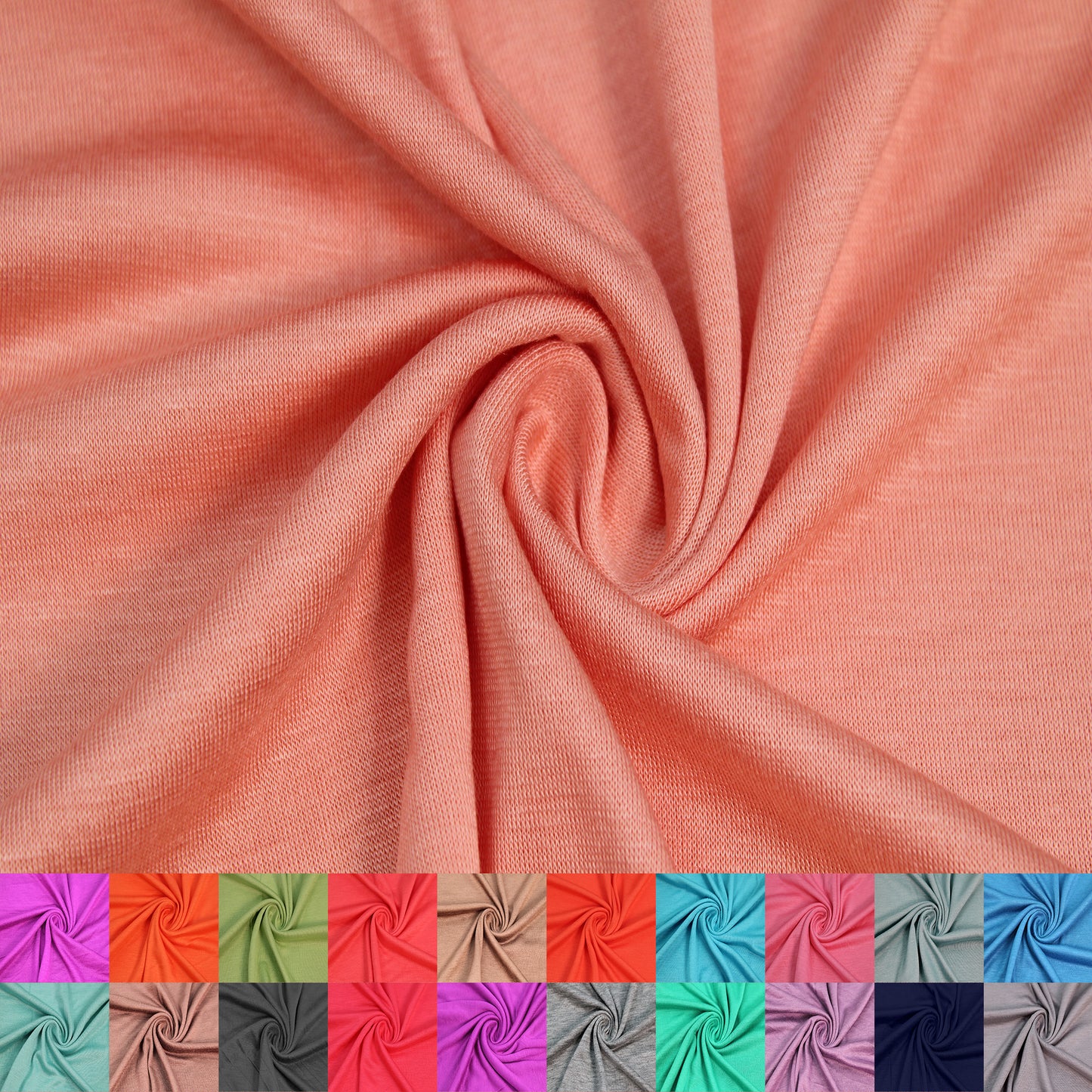 Multicolor Apparel, Loungewear, Scarves & Accessories Fabric By The Yard (130 GSM) - 60" 100% Rayon Jersey Knit, Lightweight, 2-Way Stretch, Soft & Breathable - SKU 13237