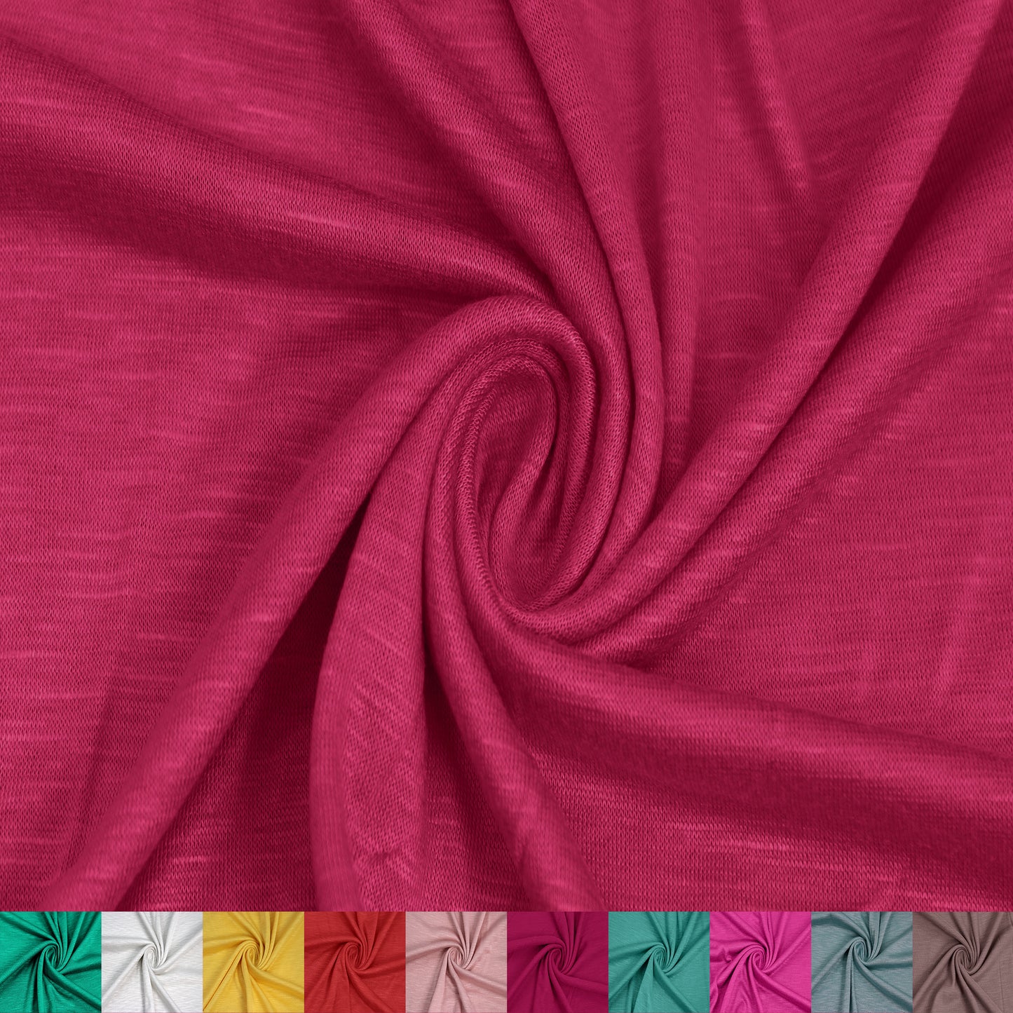 Multicolor Apparel, Baby Clothing, School Projects, Party Decorations & DIY Fabric By The Yard (130 GSM) - 60" Wide 100% Rayon Slub Jersey Knit, Lightweight, 2-Way Stretch, Lightweight and Breathable - SKU 13412