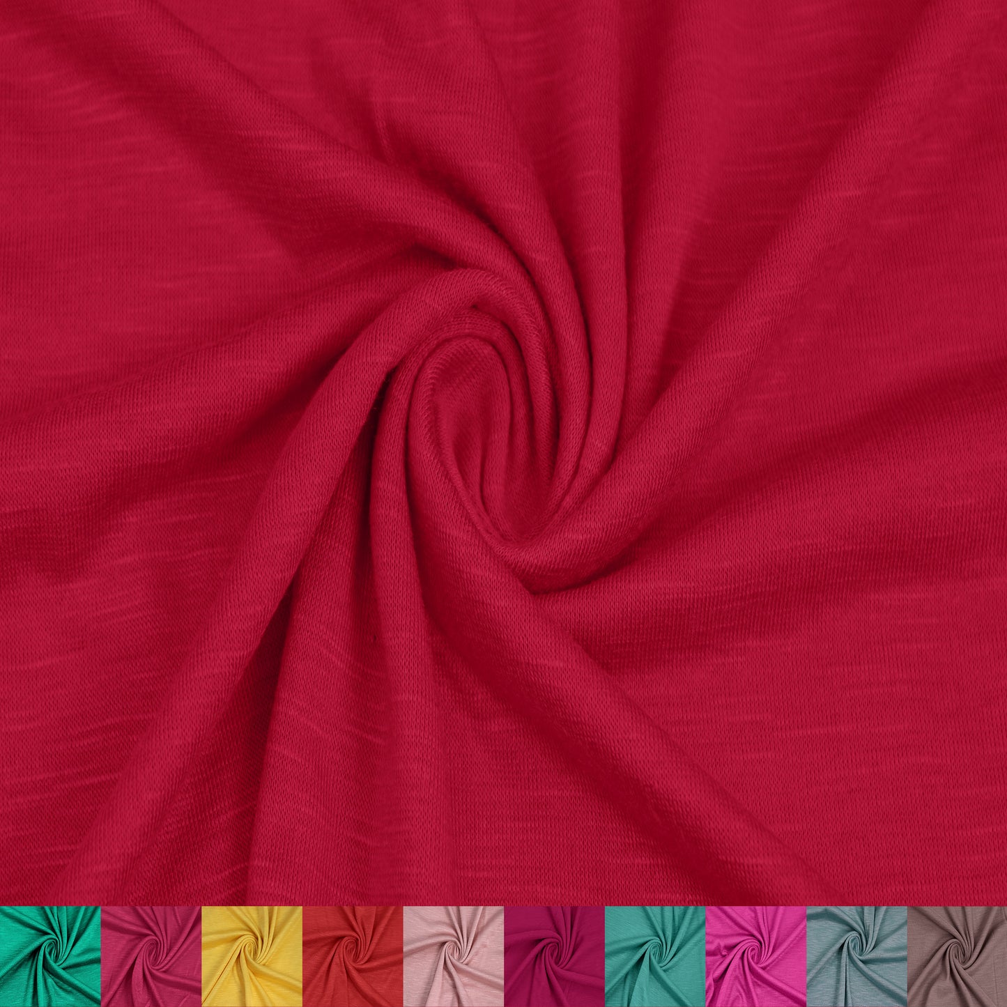 Multicolor Apparel, Baby Clothing, School Projects, Party Decorations & DIY Fabric By The Yard (130 GSM) - 60" Wide 100% Rayon Slub Jersey Knit, Lightweight, 2-Way Stretch, Lightweight and Breathable - SKU 13412