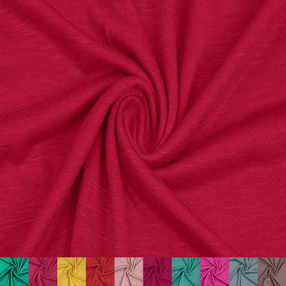 Multicolor Apparel, Baby Clothing, School Projects, Party Decorations & DIY Fabric By The Yard (130 GSM) - 60" Wide 100% Rayon Slub Jersey Knit, Lightweight, 2-Way Stretch, Lightweight and Breathable - SKU 13412