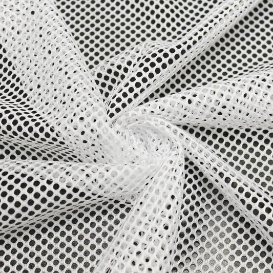 White King Mesh Knit Fabric by the Yard, Football Fabric, Soccer Fabric, Basketball Jersey Fabric - 1 Yard Style 2003