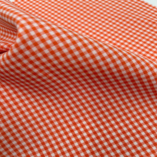 60" Wide-Polyester Mini Checkered Poplin Fabric by The Yard for Apparel, Clothing, Headbands, Drapery, Accessories, Decorations, Upholstery, and DIY Projects-(SKU-2910)