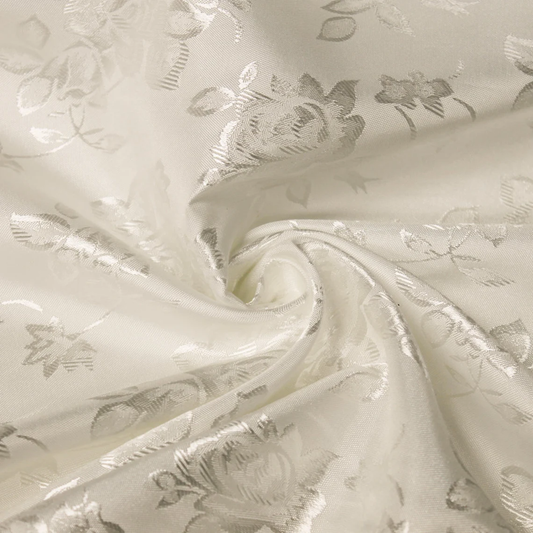 Floral Jacquard Brocade Satin Fabric By the Yard - Style 3006