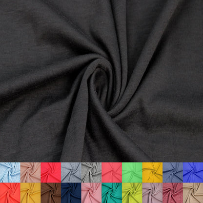 60" Polyester Rayon Spandex Jersey Knit Fabric by the Yard- 155GSM,LightWeight-Antiwrinkle, Breathable- 2 Way Stretch - Best for Apparel,Sewing,Crafts and DIY (SKU-400)