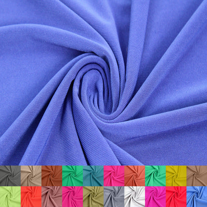 Multicolor for Apparel, Active and Sports Wear, Leggings, Pants, Drapery, Accessories, DIY Projects Fabric by the Yard- 200 GSM, 60" Wide ITY Jersey Knit Poly Spandex, Medium Weight, 2 Way Stretch - SKU 450