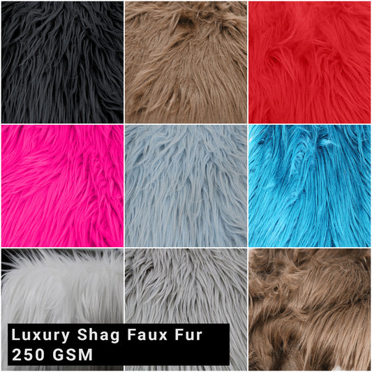 Luxury Shag Faux Fur-Christmas Fuzzy-Fabric by The Yard-Fluffy, Soft, Shaggy Mohair-for Sewing, Costumes, Plush Toys, Apparel, Decoration, Gnome Beard Miniature- (SKU-5002)