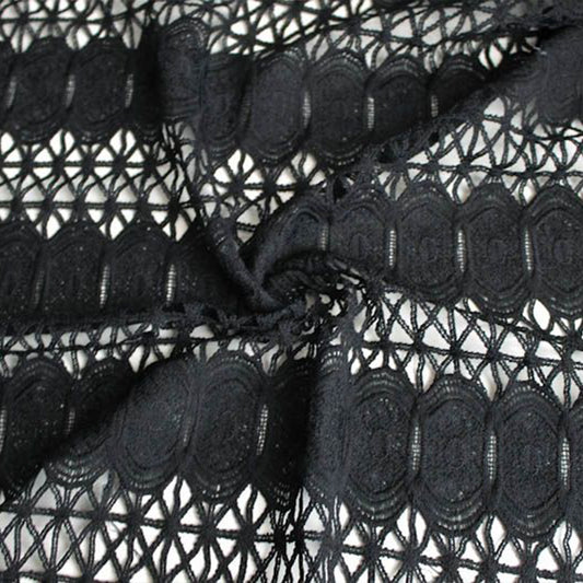 47" wide 100% Polyester Chemical Lace Fabric 270GSM - DARLA Pattern (SKU-662)