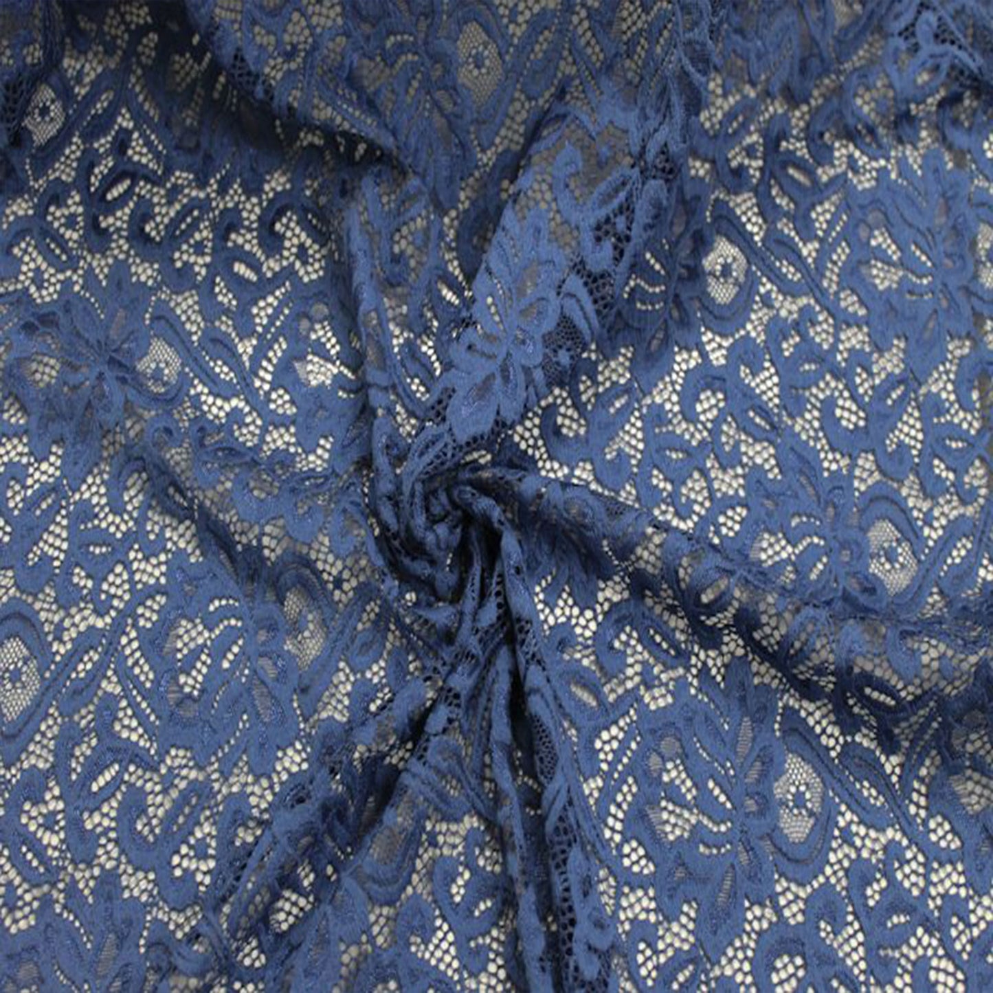 60" High Quality Lace Fabric Nylon Spandex Blend Rebecca with Scallop Pattern 155gsm - By the Yard - (SKU-670)