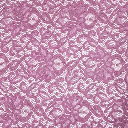 60" High Quality Lace Fabric Nylon Spandex Blend Rebecca with Scallop Pattern 155gsm - By the Yard - (SKU-670)