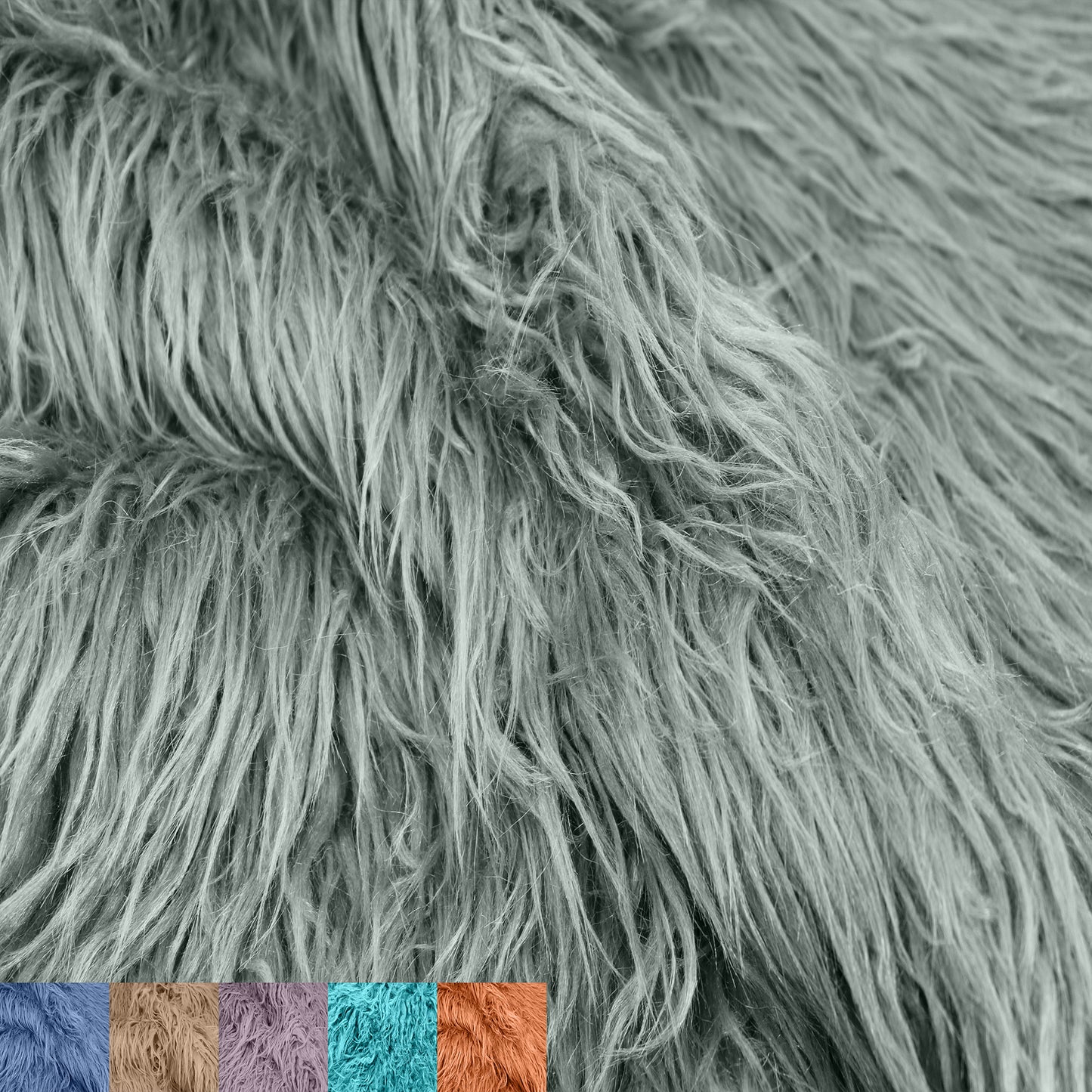 Mongolian Sheep Wool Faux Fur-Fabric by The Yard-Shaggy Mohair-for Sewing, Costumes, Pillows, Rugs, Apparel, Clothing, Decorations, Upholstery, Home DIY Project - (SKU-6756)