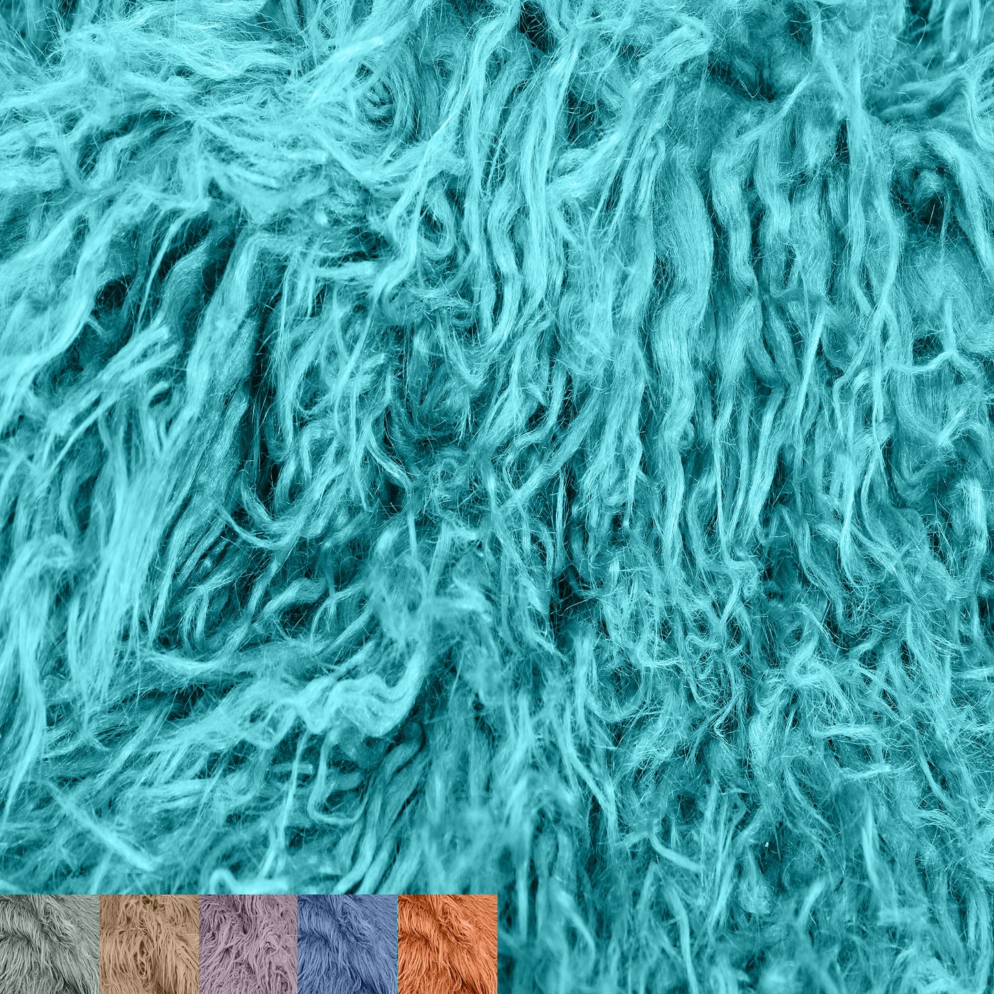 Mongolian Sheep Wool Faux Fur-Fabric by The Yard-Shaggy Mohair-for Sewing, Costumes, Pillows, Rugs, Apparel, Clothing, Decorations, Upholstery, Home DIY Project - (SKU-6756)