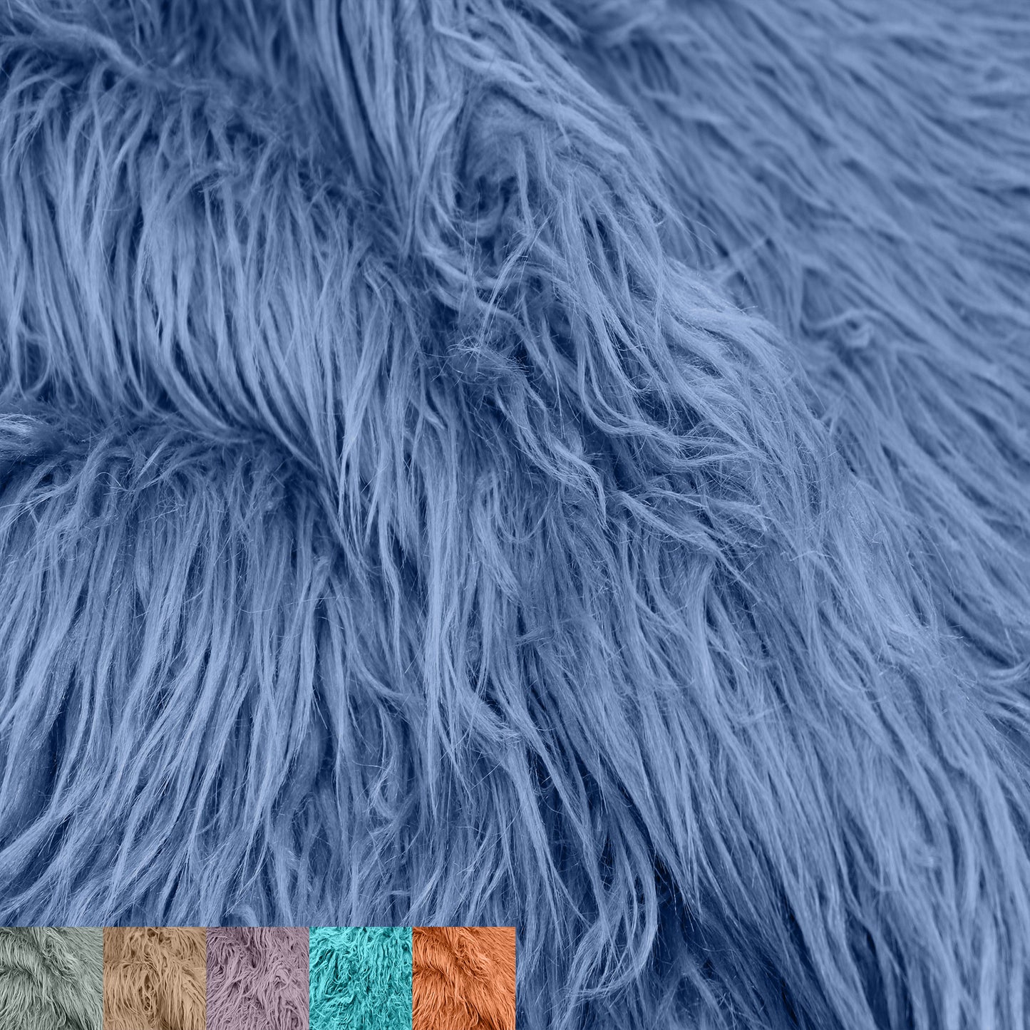 Mongolian Sheep Wool Faux Fur-Fabric by The Yard-Shaggy Mohair-for Sewing, Costumes, Pillows, Rugs, Apparel, Clothing, Decorations, Upholstery, Home DIY Project - (SKU-6756)