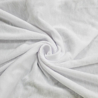 54"Wide Solid 2x1 Rib Knit Sandwash Polyester Cotton Spandex Stretch Fabric by the Yard - (SKU-699)