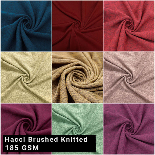 60" Wide Polyester Spandex-Hacci Brushed Knitted Fabric-by The Yard for Sewing, Apparel, Clothing, Draperies, Headbands, Decorations, School, and DIY Projects (SKU-711)