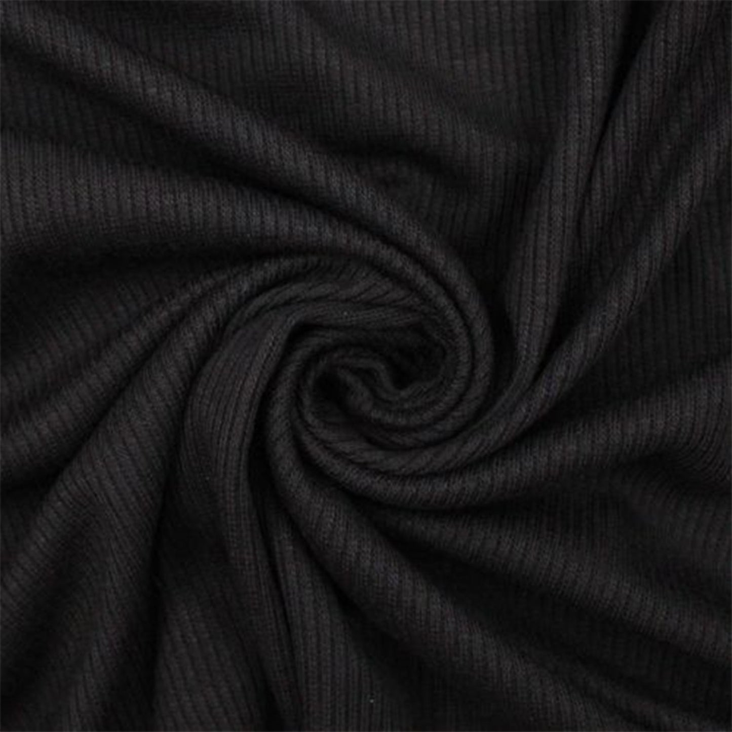 58" Solid Rayon Spandex 2x1 Rib Knit  Stretch Fabric 220gsm - by the Yard - (SKU-752)