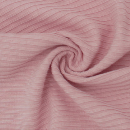 58" Solid Color Polyester Rayon Spandex 4x2 Rib Knit  Stretch Fabric 250gsm - by the Yard - (SKU-753)