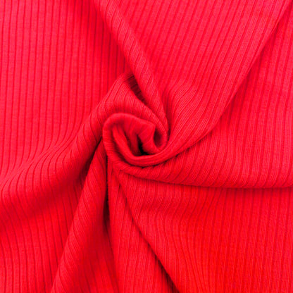 58" Solid Color Polyester Rayon Spandex 4x2 Rib Knit  Stretch Fabric 250gsm - by the Yard - (SKU-753)