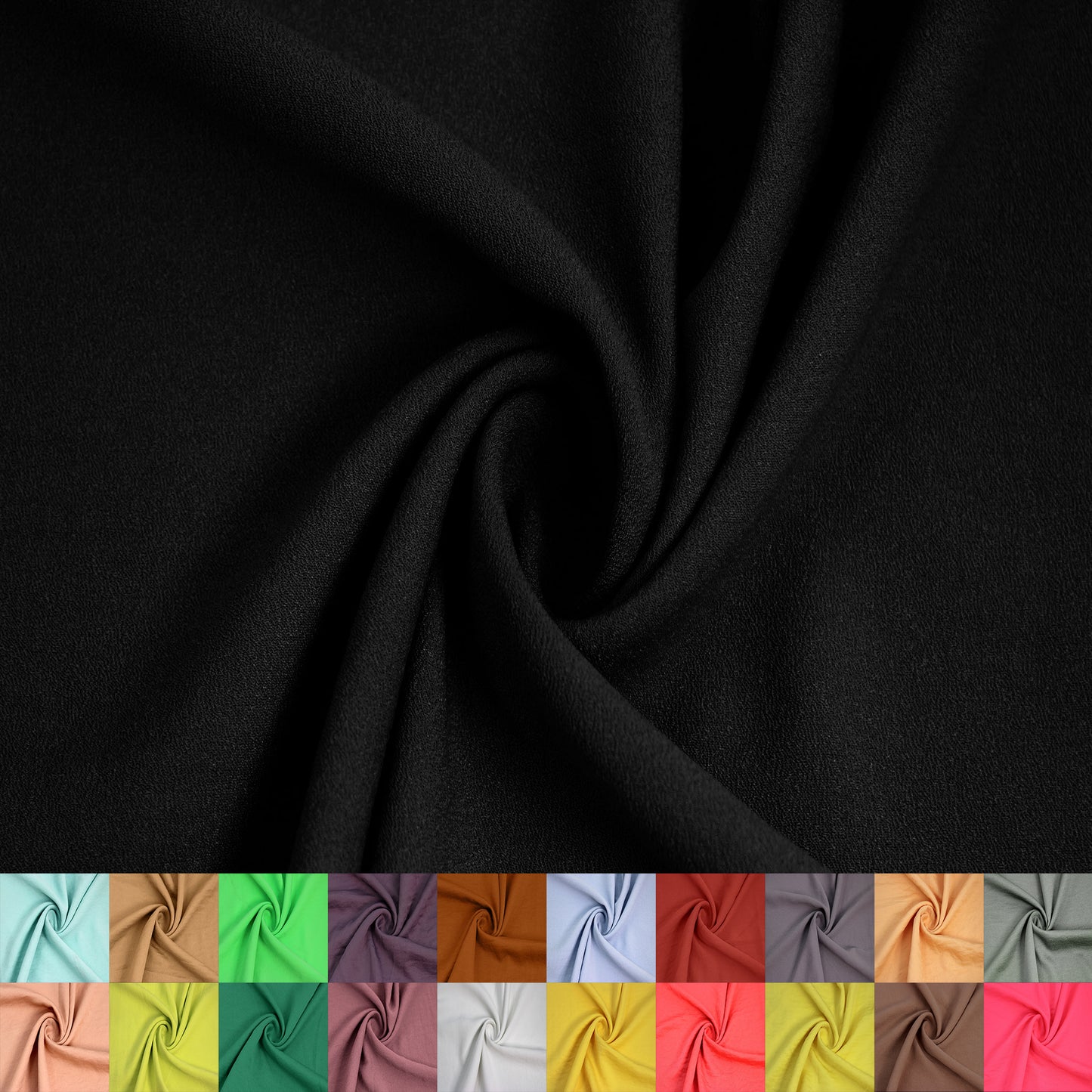59" Wide Airflow Satin Fabric by the Yard - 100% Polyester, 165 GSM, Lightweight, Anti-Wrinkle, Non-Stretch - Ideal for Dresses, Scarves, Blouses & DIY Projects(Style #763)