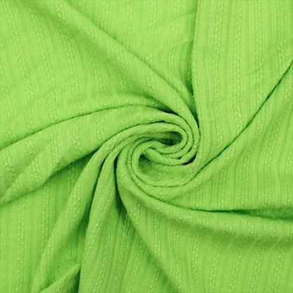 60" Width Solid Color Rayon Spandex Pointelle Rib Knit Fabric by the Yard  - (SKU-773)