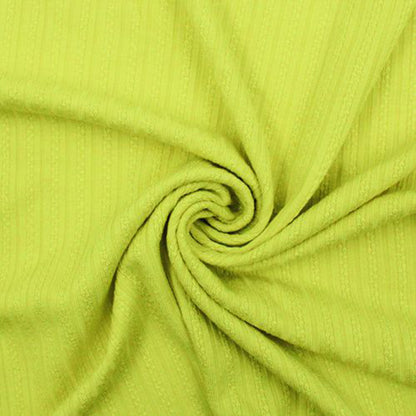 60" Width Solid Color Rayon Spandex Pointelle Rib Knit Fabric by the Yard  - (SKU-773)