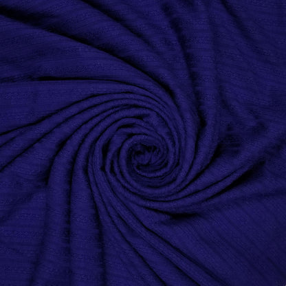 60" Width Solid Color Rayon Spandex Pointelle Rib Knit Fabric by the Yard  - (SKU-773)