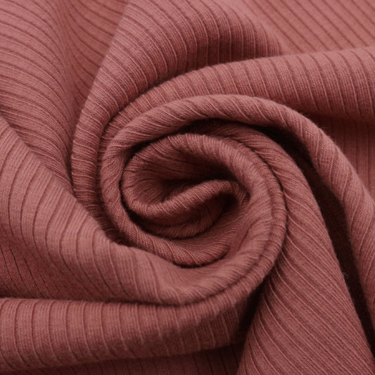 53" Width Polyester Rayon Spandex 4X2 Rib Knit Fabric by the Yard - (SKU-774)