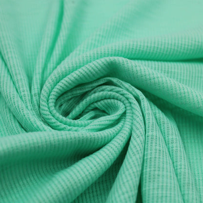 55" Width Solid Color Polyester Cotton Spandex 2X1 Rib Knit Fabric by the Yard - 170gsm- (SKU-792)