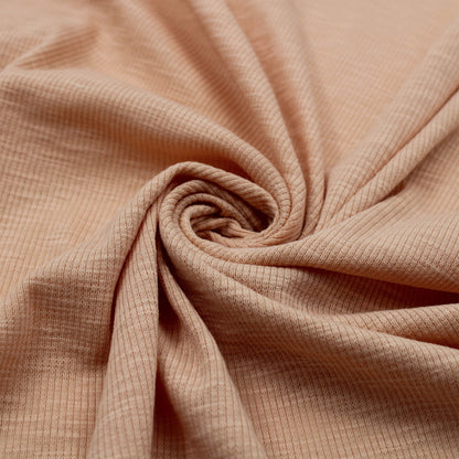 55" Width Solid Color Polyester Cotton Spandex 2X1 Rib Knit Fabric by the Yard - 170gsm- (SKU-792)