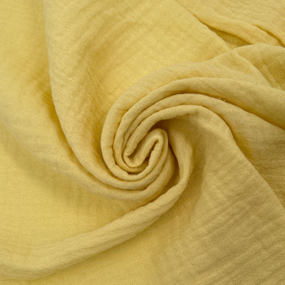 55" Wide 100% Cotton Gauze Fabric by the Yard - 130GSM, Lightweight, 2-Way Stretch, Soft & Breathable - Apparel, Clothing, Headbands, Decorations, Drapery & DIY- (SKU-795)