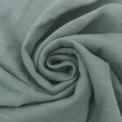 60" Wide 100% Cotton Slub French Terry Fabric by the Yard - 210 GSM, Medium Weight, 2-Way Stretch, Breathable - Ideal for Activewear, Layering & Sweatshirts- (SKU-811)