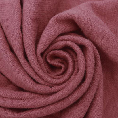 60" Wide 100% Cotton Slub French Terry Fabric by the Yard - 210 GSM, Medium Weight, 2-Way Stretch, Breathable - Ideal for Activewear, Layering & Sweatshirts- (SKU-811)