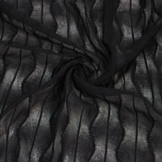 BLACK MESH ZIGZAG DESIGN
