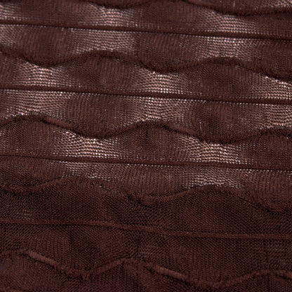 BROWN MESH ZIGZAG DESIGN