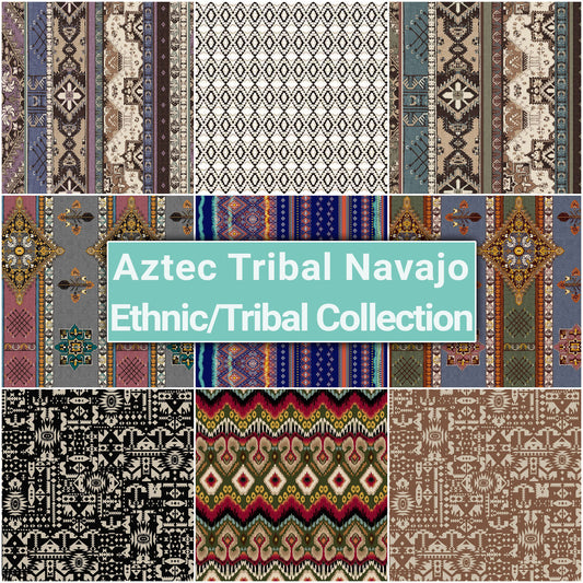 Aztec Tribal Navajo - Ethnic and Tribal Fabric Collection
