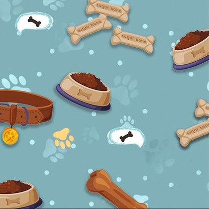 44" Wide 100% Cotton No Stretch Quilting Fabric-Printed Designs for Sewing, Clothing, Crafts, Accessories, Home Decor,  and DIY Projects (Quilting Fabric- Dog Collection)