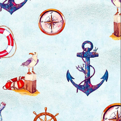 44" Wide 100% Cotton No Stretch Quilting Fabric-Printed Designs for Sewing, Clothing, Crafts, Accessories, Home Decor,  and DIY Projects (Quilting Fabric- Under Water Collection)