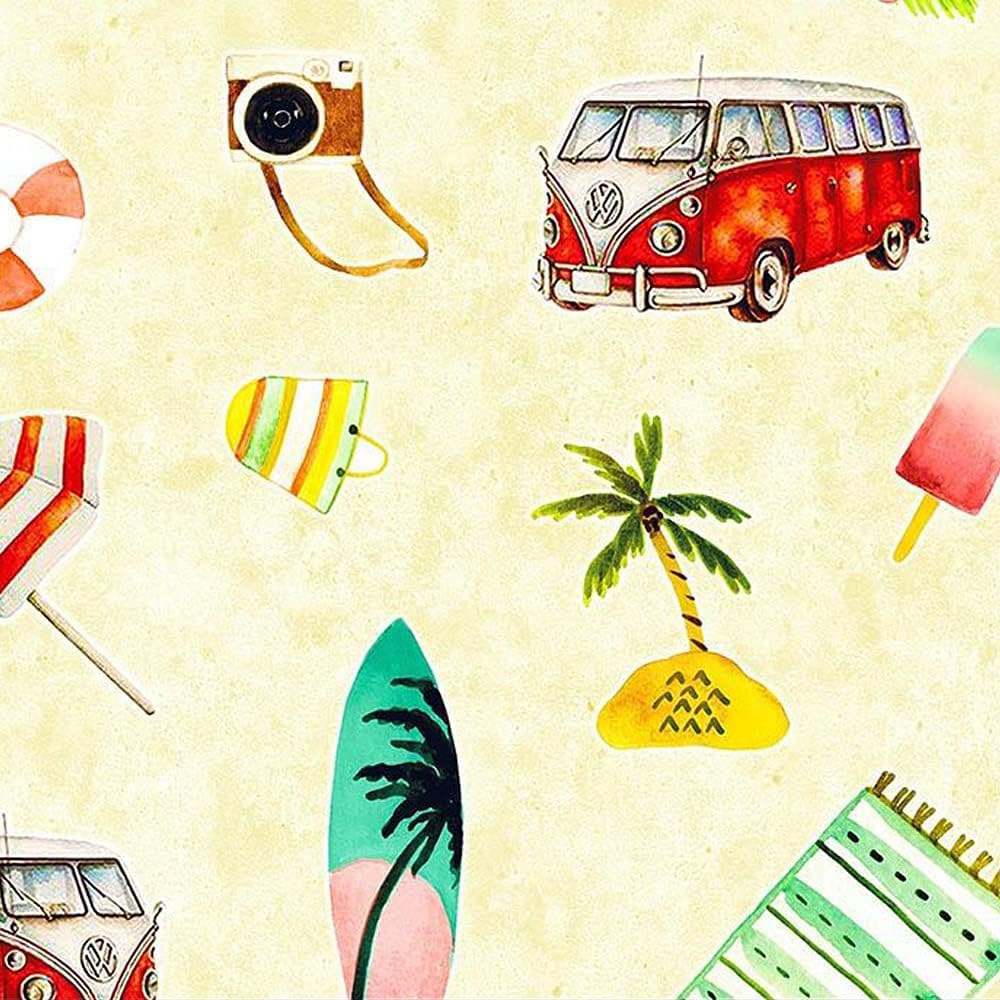 44" Wide 100% Cotton No Stretch Quilting Fabric-Printed Designs for Sewing, Clothing, Crafts, Accessories, Home Decor,  and DIY Projects (Quilting Fabric- Under Water Collection)