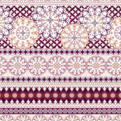 Heather Gray Coral Printed Medallion Rayon Spandex Jersey Knit fabric, 60" wide, 180 gsm, 4-way stretch – P-10-HVY-RSJ