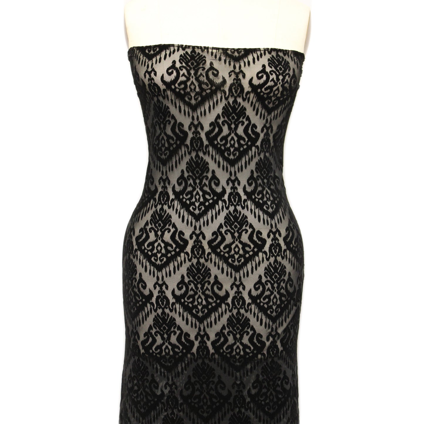 Printed Poly Power Mesh Flocking Fabric 60" Wide (92% Polyester, 8% Spandex) – Lightweight Stretch Mesh-(P-4204-453)