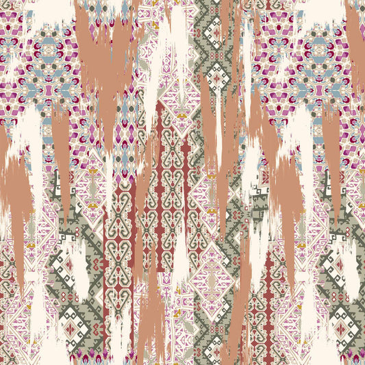 Ethnic Pattern Printed 59'' on Woven Light-Weight Poly Fabric by the Yard - Style P-477-688