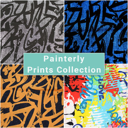 Painterly Print Fabric Collection