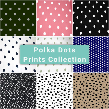 Polka Dots Print Fabric Collection