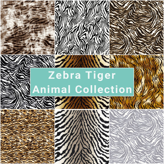 Zebra Tiger - Animal Fabric Collection
