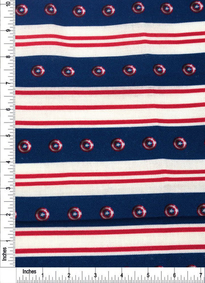 44" Wide 100% Cotton No Stretch Quilting Fabric-Printed Designs for Sewing, Clothing, Crafts, Accessories, Home Decor,  and DIY Projects (Quilting Fabric- Patriotic Collection)