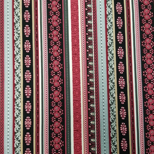 Ethnic Printed on Poly Twill Fabric by the Yard- Style P-1206-755
